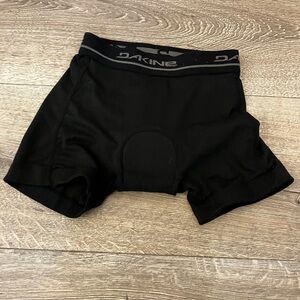 Youth Dakine Black Biking Shorts and Biking Padded Undershorts